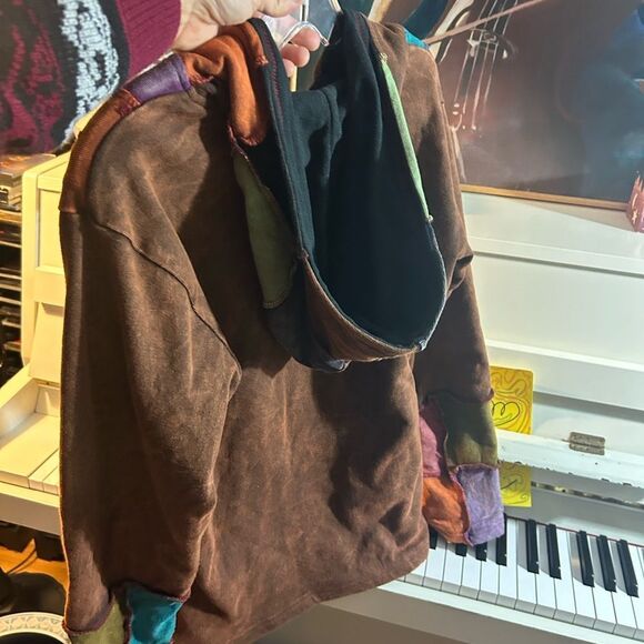 Rising International Hoodie Womens Multicolor Boho Embroidered Zip Jacket Small - Picture 14 of 16